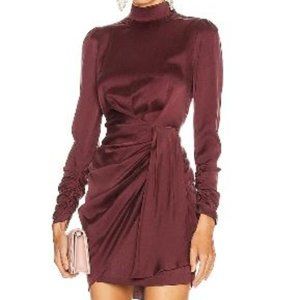 ZIMMERMANN ESPIONAGE SILK DRAPE DRESS